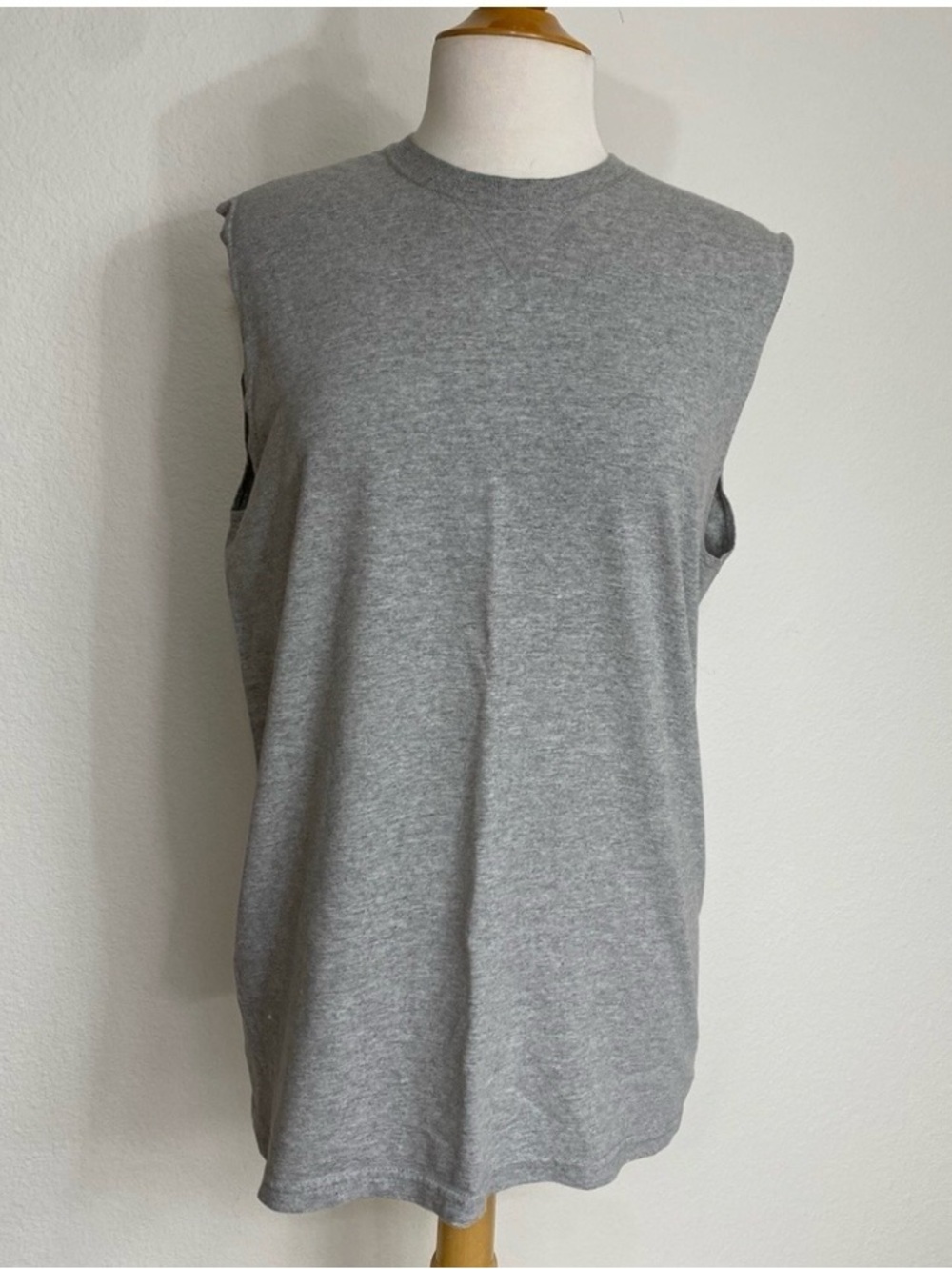 3/$25 Jerzees Mens Gray Cotton Mix Muscle Tank Top Size Medium Casual Streetwear